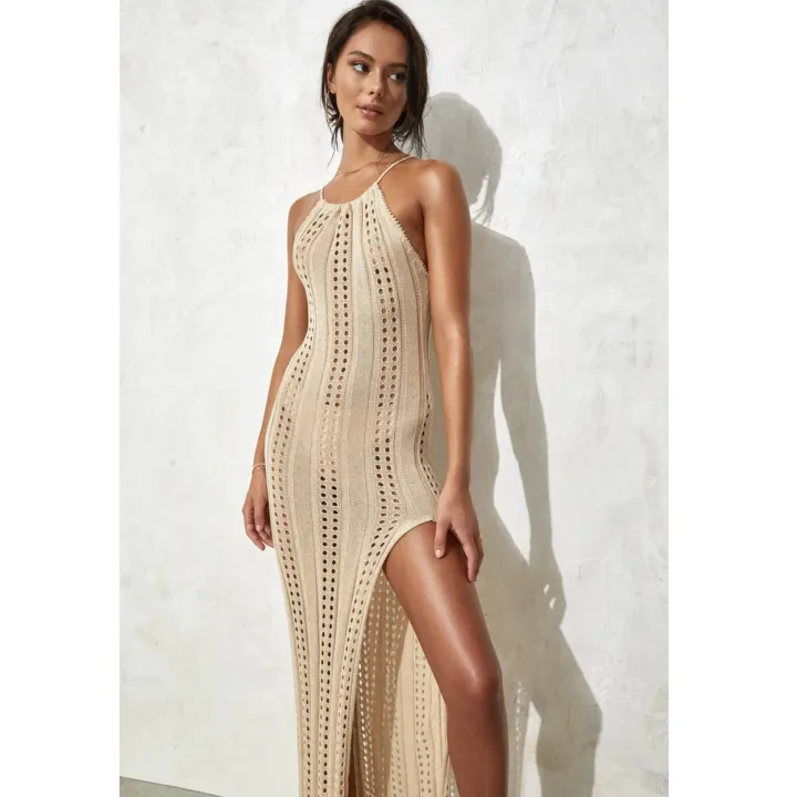 2023%20Knitted%20Beach%20Cover%20Up%20Strap%20Halter%20Summer%20Beach%20Dress%20Crochet%20Tunic%20Women%20Beachwear%20Biinis%20Mesh%20Cover-ups%20-%20Image%205