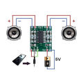 PAM8403 SUPER MINI Digital Amplifier 2 * 3W CLASS D DIGITAL 3V TO 5V Stereo Class D Amplifier Board Use to Mini Bluetooth Audio Receiver Board Circuite FM Mp3 MP5 Audio Decoder Board. 