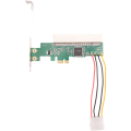 PCIE to PCI Adapter PCI Express X1 to PCI Expansion Card Riser Board ASM1083 Chipset with 4-Pin Power Connector Durable Easy to Use. 