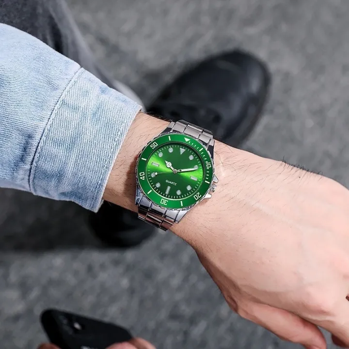 Men%20Business%20Casual%20Green%20Dial%20Watches%20/%20Stainless%20Steel%20Luminous%20Chronograph%20Quartz%20Watch%20/%20Luxury%20Simple%20Wristwatches%20-%20Image%205