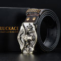 LUCKACE Vintage Design Mens Western Cowboy Belt Handmade Stylish Embossed Belt Good Gift for Husband Father Boyfriend Brothers Wearhouse. 