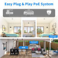 Vikylin 8MP 4K ColorVu IP Camera For Hikvision Compatible Human Vehicle Detect Two Way Audio CCTV Security Camera system NVR KIT.