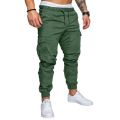 ZOGAA New Men Cargo Pants Hop Harem Baggy Joggers Pants 6 Color Slim Leggingscket Cargo Elastic Pants for Men. 