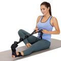 Pilates Yoga Belt Multi-Loop Exercise Stretch Strap with Foot Hook Keep Fit Physical Therapy Dance Belt Flexibility Training.