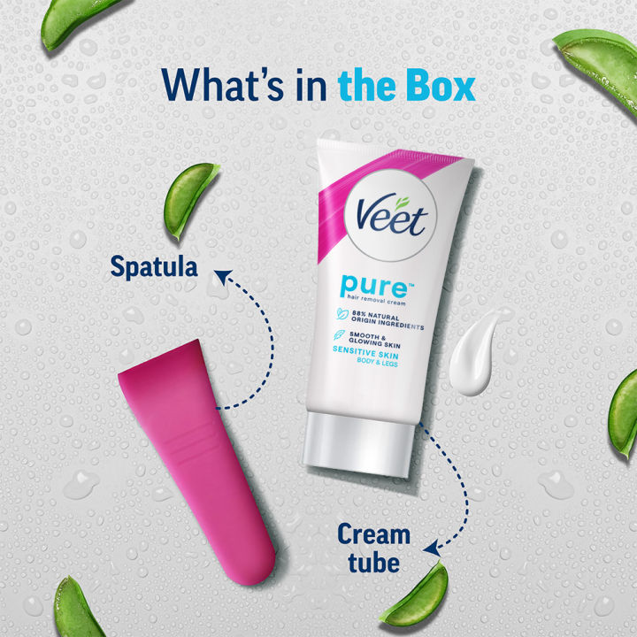 (Get%2020%25%20Extra)%20Veet%20Pure%E2%84%A2%20Hair%20Removal%20Cream%2030g%20Sensitive%20Skin%20for%20Body%20&%20Legs,%20Freshest%20Smell%20with%20Aloe%20Vera%20Extract%20Leaves%20Skin%20Feeling%20Smooth,%20Moisturized%20&%20Visibly%20Glowing,%20Dermatologically%20Tested%20-%20Image%206