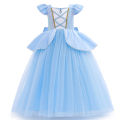 Main dress with crown hand-played costume children's clothing Cinderella cosplay girl sequin male set birthday party prom dress 3-10 years old. 