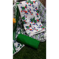 Joypuri Ari Work Unstitched Three Piece Shalwar Kameez {3 Piece} - Dress For Girls - 3 Pice Dress - Three Piece - 3 Pice Dress. 
