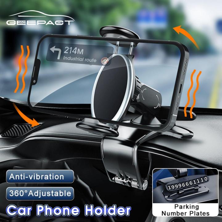 Geepact Car Phone Holder Parking Number Plates Multifunctional Car Sun Visor Phone Mount