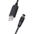 LS XGB XBM XBC PLC to PC RS232 Serial Control Download Cable Silicon Labs CP2102 USB RS232 to 6-pin Mini Din Communication Cable. 