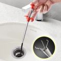 Pipe Dredging Tools Drain Snake/Cleaner Sticks Clog Remover Cleaning Tools Household for Kitchen Sink 24 inch. 