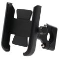 C1 Metal Bike Mobile Holder For mobile phone bracket motorcycle bicycle takeaway rider -Black Easy to Use and Maintain. 