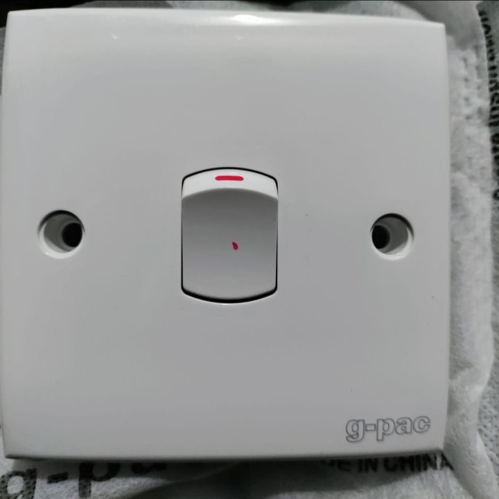 G-Pac  One Gang Stylish 1 Electrical Wall Switch