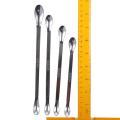 4pcs Long Handle Micro Lab Scoop Micro Stainless Steel Silver Reagent Sampling Spoon Double Head Medicine Spoon Laboratory. 