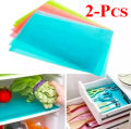 2 Pcs Washable Refrigerator Mats, Multipurpose Table Mats Waterproof Fridge Mats, Drawer Mats. 