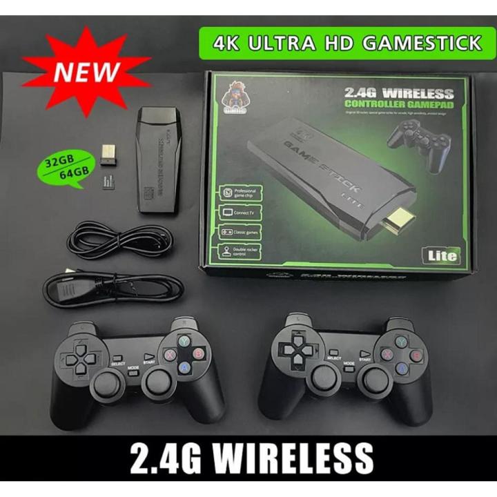 Lite 4k Ultra HD Wireless TV Game Stick 32GB Memory 3500 Game