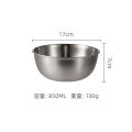 Stainless Steel Straight Edge Basin Stainless Steel Basin and Noodles Dough Basin Salad Bowl Egg Stirring Baking Bason Straight Edge Wholesale. 