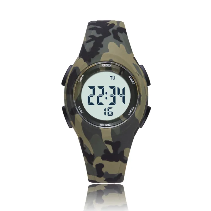 OHSEN%20Digital%20Kids%20Watches%20Boys%20Army%20Green%20Outdoor%20Sport%20Waterproof%20LED%20Wristwatch%20Alarm%20Stopwatch%20Electronic%20Children%20Watch%20-%20Image%203