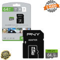 PNY Elite Class 10 U1 64GB microSD Memory Card - memory card for Smartphones, tablets, action & surveillance cameras, drones, computers - class1Pny High Speed 64Gb Micro Secure Digital Memory Card Practical Durable Memory Cards, Pny Memory Card, Pny 64Gb.