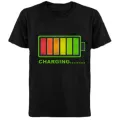 Sound Active Equalizer El T Shirt Equalizer Light Up Down Led T Shirt Flashing Music Activated Led T-shirt. 