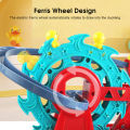 HelloKimi Children's Toy Car Electric Toy Car Universal 360 ° Rotation Duck Ferris Wheel Track Fire Truck Body Design Multi Layer Track With Colorful Lights Music Baby Boy Toy Car. 