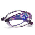 Anti-Blue Light Folding Reading Glasses Wholesale 2024 New Style Flower Hollow out Presbyopic Glasses Men and Women Convenient Presbyopic Glasses.
