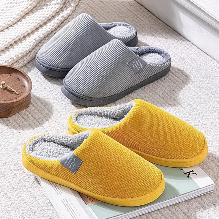 Winter%20Women'S%20Cotton%20Slippers%20Indoor%20Slippers%20Women%20Men%20Winter%20Thick%20Sole%20House%20Warm%20Couples%20Home%20Non-Slip%20soft%20shoes%20-%20Image%204