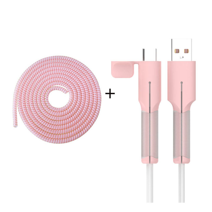 (New) USB Type-C soft silicone charger protector/Cable Protector data line cord protector/protective case cable Winder cover for Android charger cable protect CP20