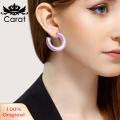 Carat Smooth Earrings Chic C-shaped Women's Huggie Earrings Lightweight Daily Wear Jewelry for Commute Dating Solid Color Lady Ear Accessories Minimalist Style Earrings. 