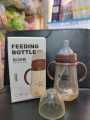 Baby Love PP feeding bottle 3-6 months 240/300ml old and over 1 year old baby duckbill cup children's straw drinking cup anti-flatulence anti-drop cup -1pcs. 