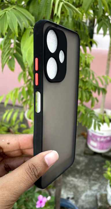 Camera%20Protection%20Bumper%20Phone%20Cases%20For%20Infinix%20Hot%2030i%20Matte%20Translucent%20Shockproof%20Back%20Cover%20-%20Image%203