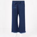Stylish Women’s Soft Denim Plazzo Pants dark blue ..