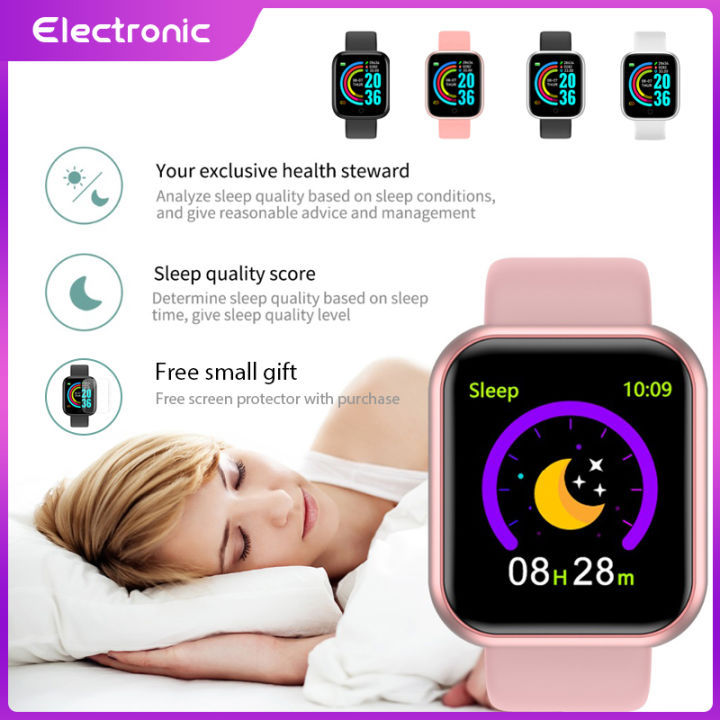 【Youyi】Y68 Fitpro Smart Men Women Fitness Rate Blood Pressure Smartwatch 2021 Sport Waterproof Pedometer Smartband