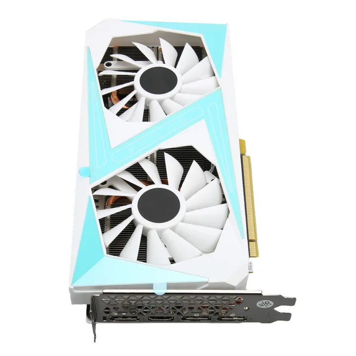 Gaming Graphics Card RTX2060 6GB DDR6 192bit 7000MHz Memory Clock Dual Cooling Fan Desktop Graphics Card for Computer Games