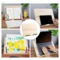 Portable Book Stand Organizer, Durable Bookstand ,Adjustable Wood, Book Holder for Recipes Office Textbooks Kitchen Cookbooks , 28cmx20cm. 
