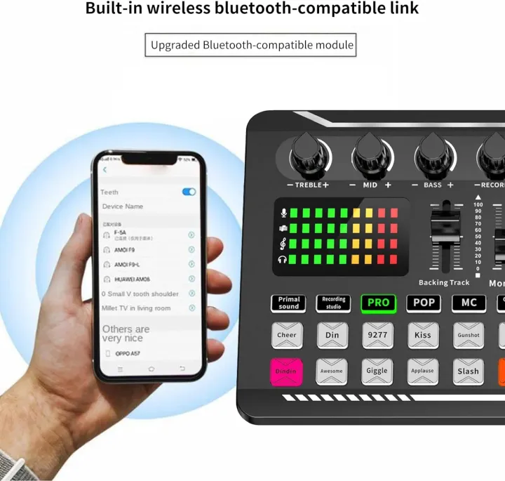 F998%20Bluetooth%20Stereo%20Audio%20Mixer,%20Live%20Sound%20Card%20and%20Audio%20Interface%20with%20DJ%20Mixer%20Effects%20and%20Voice%20Changer%20for%20Live%20YouTube%20Streaming,%20PC,%20Recording%20Studio%20and%20Gaming%20-%20Image%207