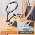 Phone Holder Ring Lamp Retractable Stand Light LED Selfie Ring Light Professional Desk Lamp For Nail Live Broadcast Photography. 