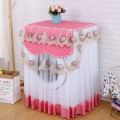 Front Loader Lace Ruffles Floral Washing Machine Cover. 