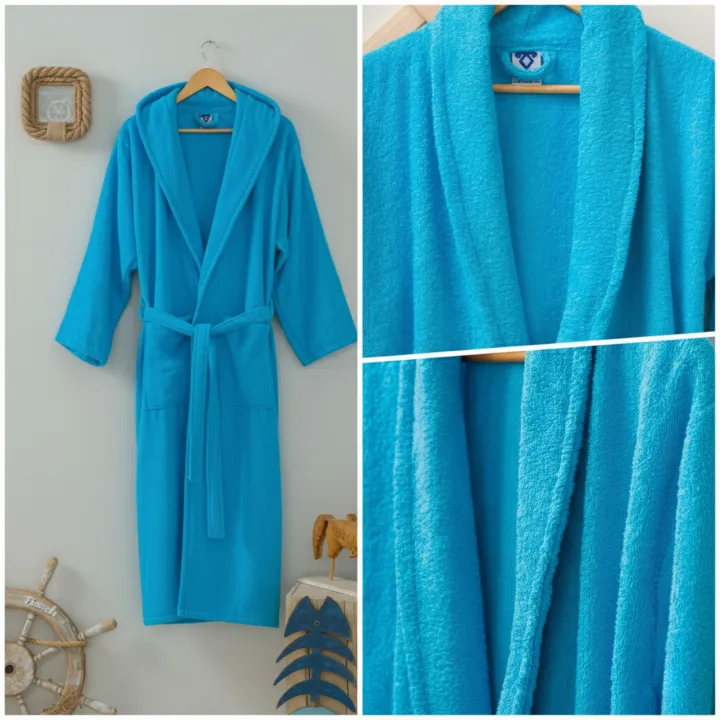 Luxurious%20Blue%20Bathrobe%20%E2%80%93%20100%25%20Cotton%20Terry,%20Soft%20&%20Absorbent%20Adult%20SPA%20Bath%20Robe%20with%20Pockets%20&%20Belt%20-%20Image%204