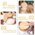 Wooden Dumpling Wrapper Presser Dumpling Pressing Tool Household Kitchen Tool hot sell. 