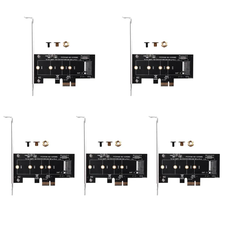 JOUYI%205X%20Add%20on%20Cards%20PCIE%20to%20M2%20Adapter%20PCI%20Express%203.0%20X1%20to%20NVME%20SSD%20M2%20PCIE%20Raiser%20Adapter%20Support%202230%202242%202260%20M.2%20SSD%20-%20Image%202