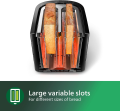 Philips Daily Collection Toaster HD2581/91 – 2 Slice, Wide Slot, Black.