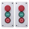 2X NC Emergency Stop NO Red Green Momentary Push Button Switch Station 600V 10A.