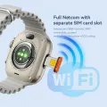 HW Ultra 2 5G Smart Watch 2.02 inch Display Ram 4GB ROM 64GB Dual Camera Front and Rear Direct Audio Video Call Wifi Android 8.1 Google Playstore Smartwatch. 