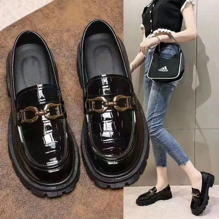 Loafers%202023%20New%20British%20Style%20Small%20Leather%20Shoes%20Women's%20Thick%20Flatform%20Thick-Soled%20Block%20Heel%20Loafers%20Mary%20Jane%20Small%20Leather%20Shoes%20-%20Image%203