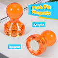 80 Piece Strong , Multicolor Plastic+Metal Refrigerator Magnet, Small Magnets (8 Colors). 