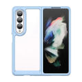 【Healer DingD】Case For Samsung Galaxy Z Fold 4 5G Flod 3 Silicone Bumper Acrylic Transparent Shockproof Phone Cover For Samsung Z Fold 4 Case.