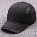 Spring and Summer Male Hat Korean Style Baseball Cap Men's Mesh Peaked Cap Sports Sun Hat Quick-Drying Sun Hat Outdoor Thin. 