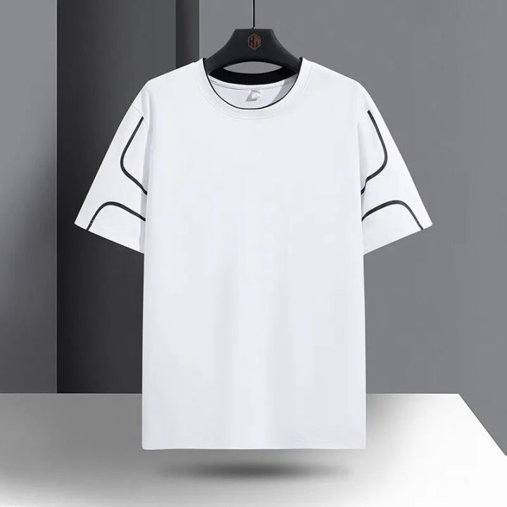 New%20Summer%20Short-Sleeved%20Men's%20Ice%20Silk%20Bottom%20Cold%20Round%20Neck%20Cover%20Breathable%20Quick%20Drying%20Casual%20T-Shirt%20Fashion%20Wear%20-%20Image%204