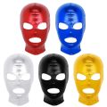 Unisex Latex Mask Men Women Cosplay Face Mask Shiny Metallic Open Eyes and Mouth Headgear Full Face Mask Hood Role Play Costume. 