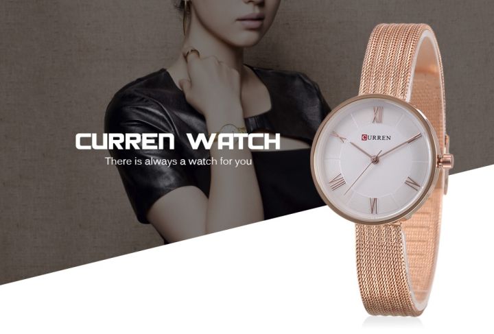 CURREN%209020%20Rosegold%20Mesh%20Stainless%20Steel%20Analog%20Watch%20For%20Women%20-%20Rose%20Gold%20And%20White%20-%20Image%205